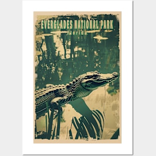 Everglades National Park Vintage Travel  Poster Posters and Art